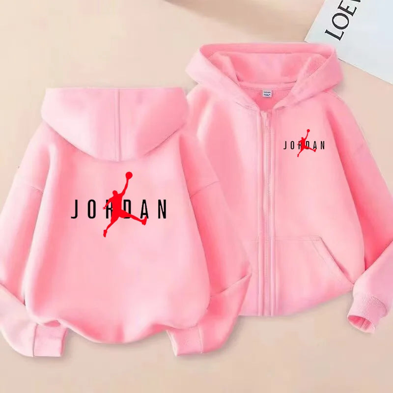 Vêtements de sport pour enfants, vestes de sport amples, garçons et filles âgés de 3 à 12 ans, vêtements de sport et sweats à capuche à fermeture éclair pour adolescents