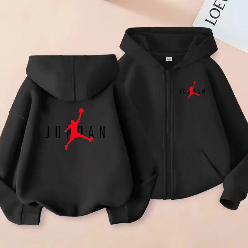 Vêtements de sport pour enfants, vestes de sport amples, garçons et filles âgés de 3 à 12 ans, vêtements de sport et sweats à capuche à fermeture éclair pour adolescents