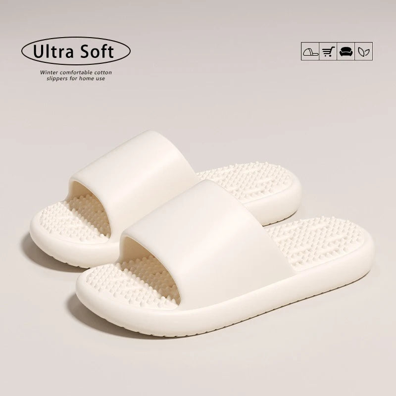 Claquettes de massage unisexes avec trous, semelle épaisse et souple, antidérapantes, séchage rapide, pour la douche, usage intérieur, maison, salle de bain Camara Shopping Claquettes de massage unisexes avec trous, semelle épaisse et souple, antidérapantes, séchage rapide, pour la douche, usage intérieur, maison, salle de bain