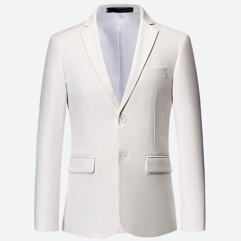 Hommes blanc vestes formelles deux Bittons à manches longues coréen hommes costume vestes tenue de bureau Blazer de mariage Camara Shopping Hommes blanc vestes formelles deux Bittons à manches longues coréen hommes costume vestes tenue de bureau Blazer de mariage