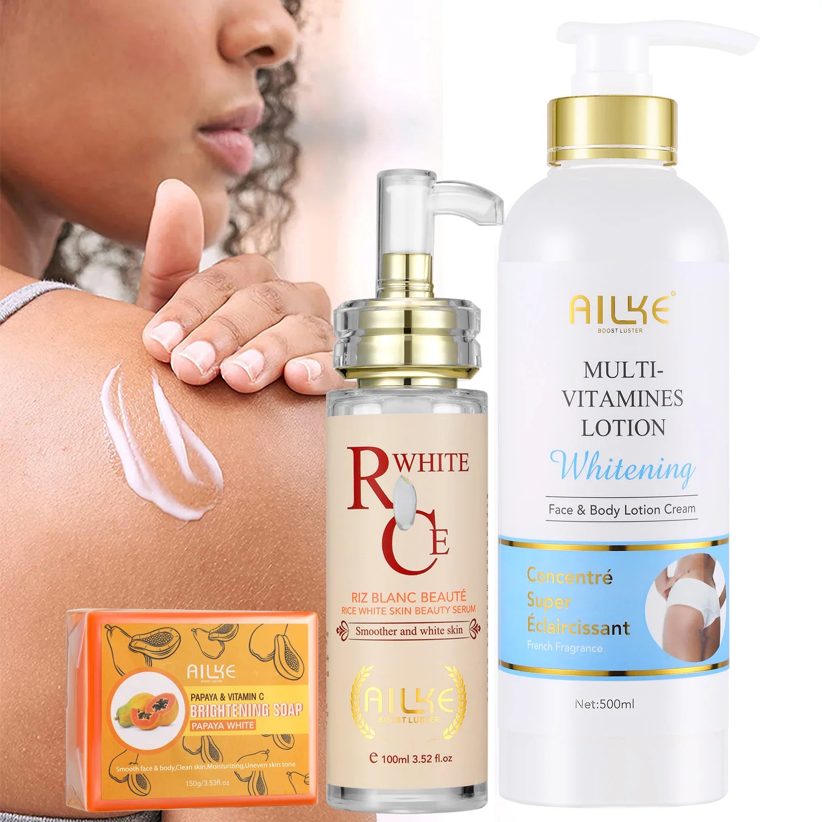 AILKE Soin éclaircissant multivitaminé pour femmes, hydratant, élimine les taches brunes, la mélanine, l'hyperpigmentation, le teint inégal Camara Shopping AILKE Soin éclaircissant multivitaminé pour femmes, hydratant, élimine les taches brunes, la mélanine, l'hyperpigmentation, le teint inégal