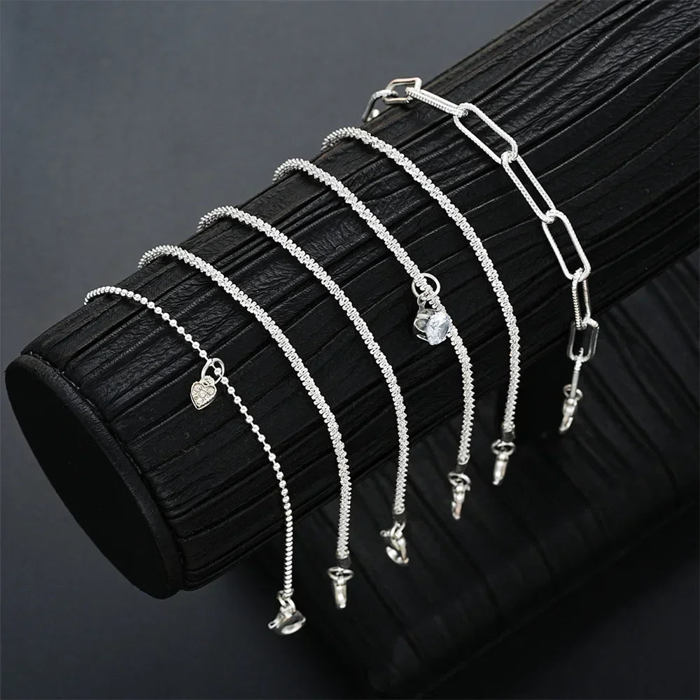 Bracelets en argent Sterling 925 avec strass pour femmes et filles, 6 pièces, luxe coréen, ciel étoilé scintillant, bijoux de fête Camara Shopping Bracelets en argent Sterling 925 avec strass pour femmes et filles, 6 pièces, luxe coréen, ciel étoilé scintillant, bijoux de fête