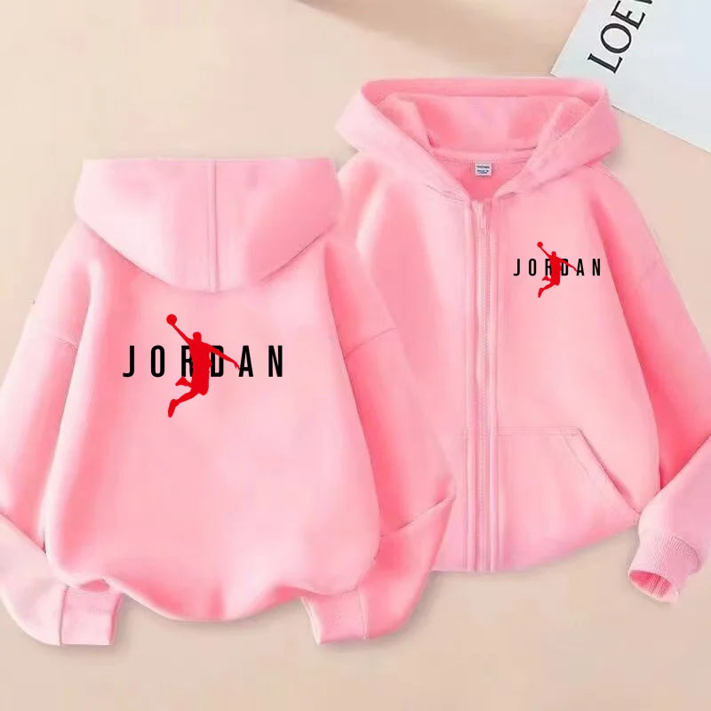 Vêtements de sport pour enfants, vestes de sport amples, garçons et filles âgés de 3 à 12 ans, vêtements de sport et sweats à capuche à fermeture éclair pour adolescents