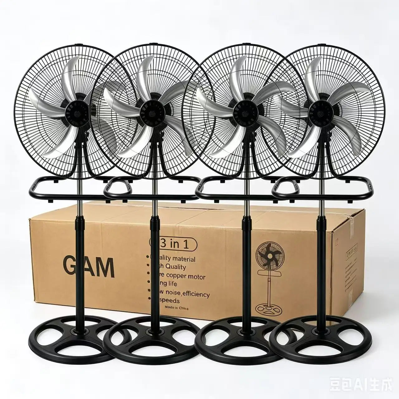 Ventilateur sur pied haute vitesse, 3 vitesses réglables, hauteur réglable, métal, 5 pales, puissant, circulation d'air, ventilateur électrique de sol pour maison et atelier Camara Shopping Ventilateur sur pied haute vitesse, 3 vitesses réglables, hauteur réglable, métal, 5 pales, puissant, circulation d'air, ventilateur électrique de sol pour maison et atelier