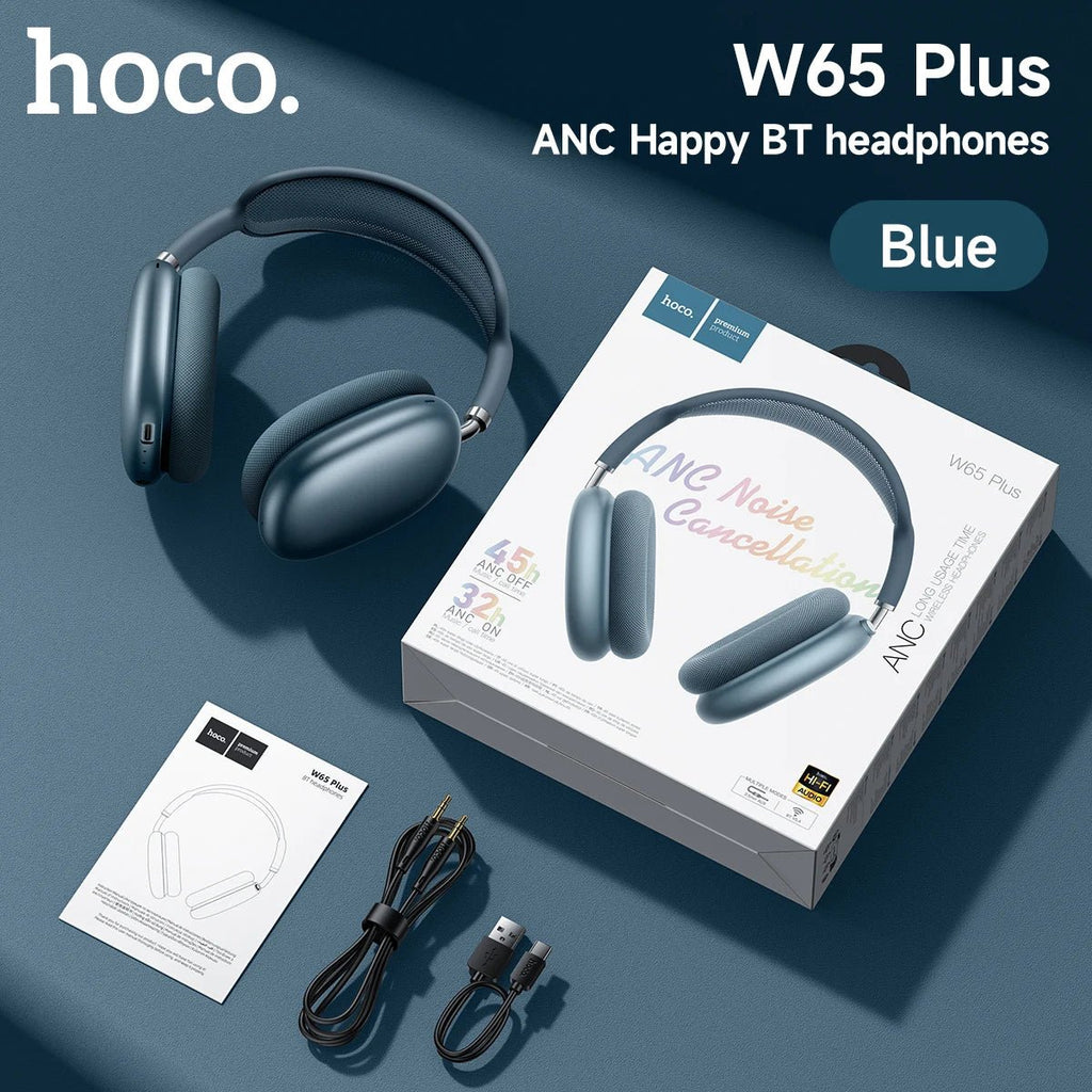 HOCO W65 Plus ANC - Casque Bluetooth sans fil à réduction de bruit - Camara ShoppingHOCO W65 Plus ANC - Casque Bluetooth sans fil à réduction de bruit