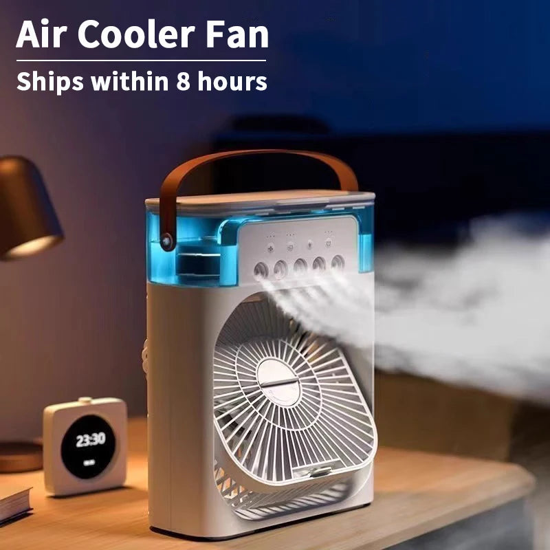 3 en 1 nouveau ventilateur climatiseur ménage petit refroidisseur d'air LED veilleuse Portable humidificateur réglage de l'air ventilateur bureau maison ventilateur Camara Shopping 3 en 1 nouveau ventilateur climatiseur ménage petit refroidisseur d'air LED veilleuse Portable humidificateur réglage de l'air ventilateur bureau maison ventilateur