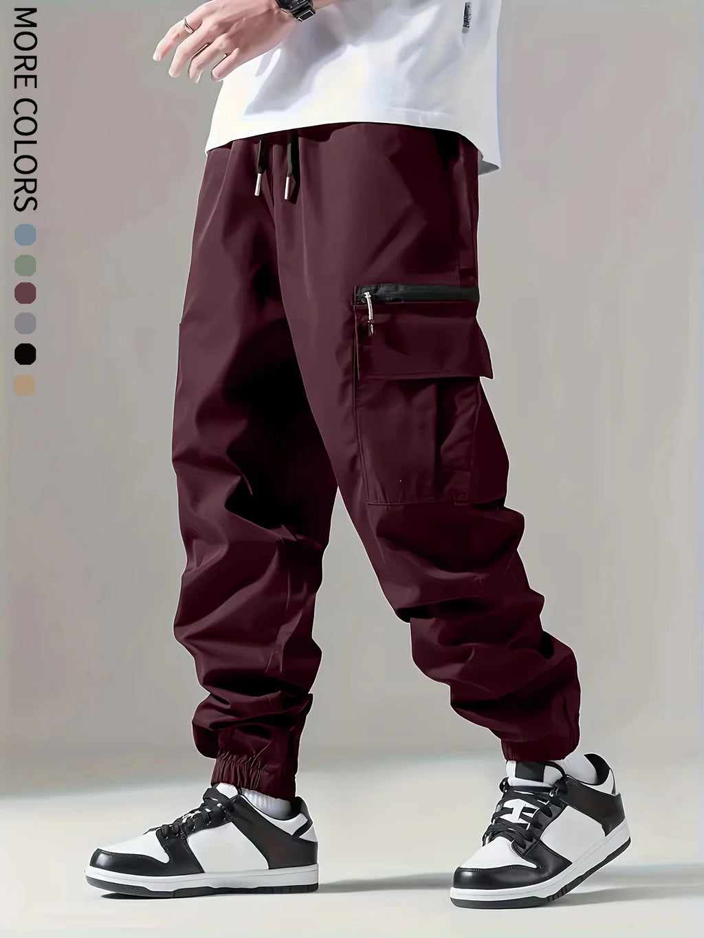 Pantalon cargo pour hommes, fjm fin, confortable et respirant, décontracté, extérieur, portable, course à pied, cyclisme, approche multi-poches Camara Shopping Pantalon cargo pour hommes, fjm fin, confortable et respirant, décontracté, extérieur, portable, course à pied, cyclisme, approche multi-poches