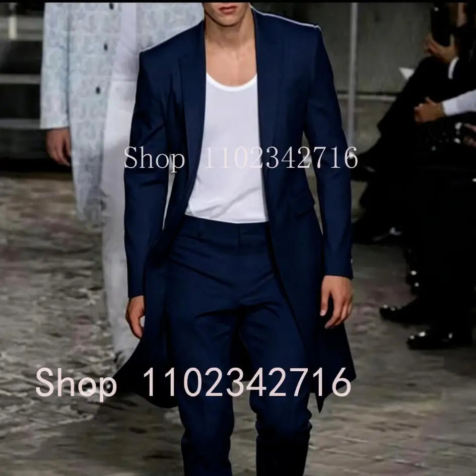 Veste longue d'été pour hommes, costumes de mariage, pantalon blanc, Tuxedos de marié, Blazer classique à revers, manteau 2 pièces, pantalon de bal, nouvelle collection 2025 Camara Shopping Veste longue d'été pour hommes, costumes de mariage, pantalon blanc, Tuxedos de marié, Blazer classique à revers, manteau 2 pièces, pantalon de bal, nouvelle collection 2025