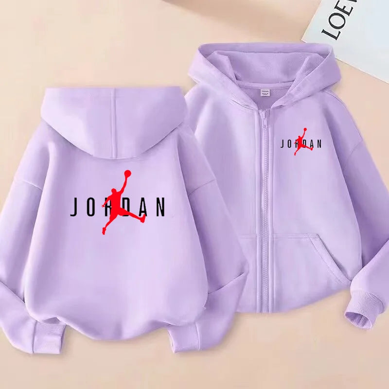 Vêtements de sport pour enfants, vestes de sport amples, garçons et filles âgés de 3 à 12 ans, vêtements de sport et sweats à capuche à fermeture éclair pour adolescents