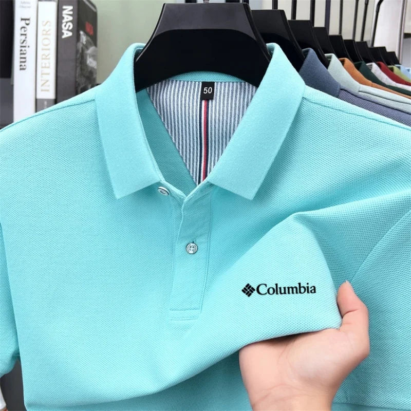 Polo homme 100 % coton pur, marque haut de gamme 2026, manches courtes, mode été, logo brodé, haut de golf, t-shirt décontracté Camara Shopping Polo homme 100 % coton pur, marque haut de gamme 2026, manches courtes, mode été, logo brodé, haut de golf, t-shirt décontracté