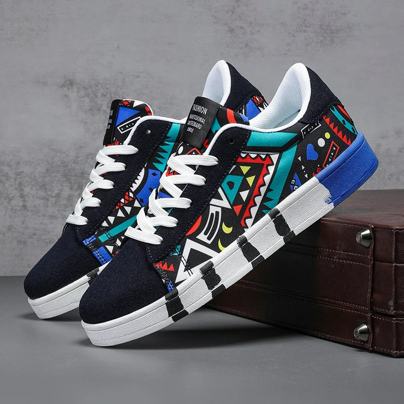 Nouvelles Chaussures de Skateboard Tendance pour Hommes – Baskets Décontractées Antidérapantes en Toile à Motifs pour la Marche en Extérieur – Zapatos Sportifs pour Homme Camara Shopping Nouvelles Chaussures de Skateboard Tendance pour Hommes – Baskets Décontractées Antidérapantes en Toile à Motifs pour la Marche en Extérieur – Zapatos Sportifs pour Homme