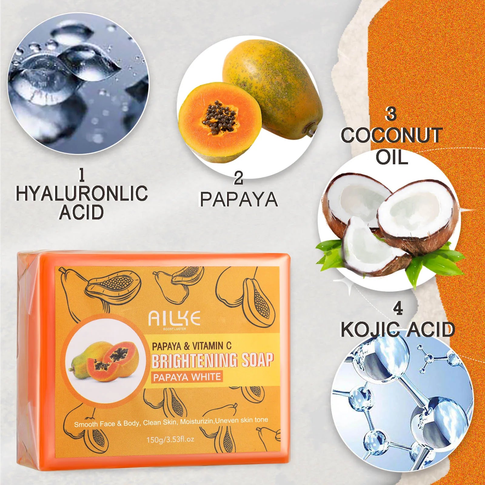 AILKE Soin éclaircissant multivitaminé pour femmes, hydratant, élimine les taches brunes, la mélanine, l'hyperpigmentation, le teint inégal Camara Shopping AILKE Soin éclaircissant multivitaminé pour femmes, hydratant, élimine les taches brunes, la mélanine, l'hyperpigmentation, le teint inégal
