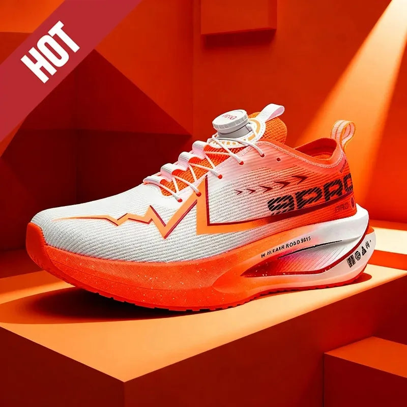 Chaussures de course à pied avec plaque en carbone pour marathon, respirantes, légères, confortables, pour hommes et femmes, baskets athlétiques décontractées Camara Shopping Chaussures de course à pied avec plaque en carbone pour marathon, respirantes, légères, confortables, pour hommes et femmes, baskets athlétiques décontractées
