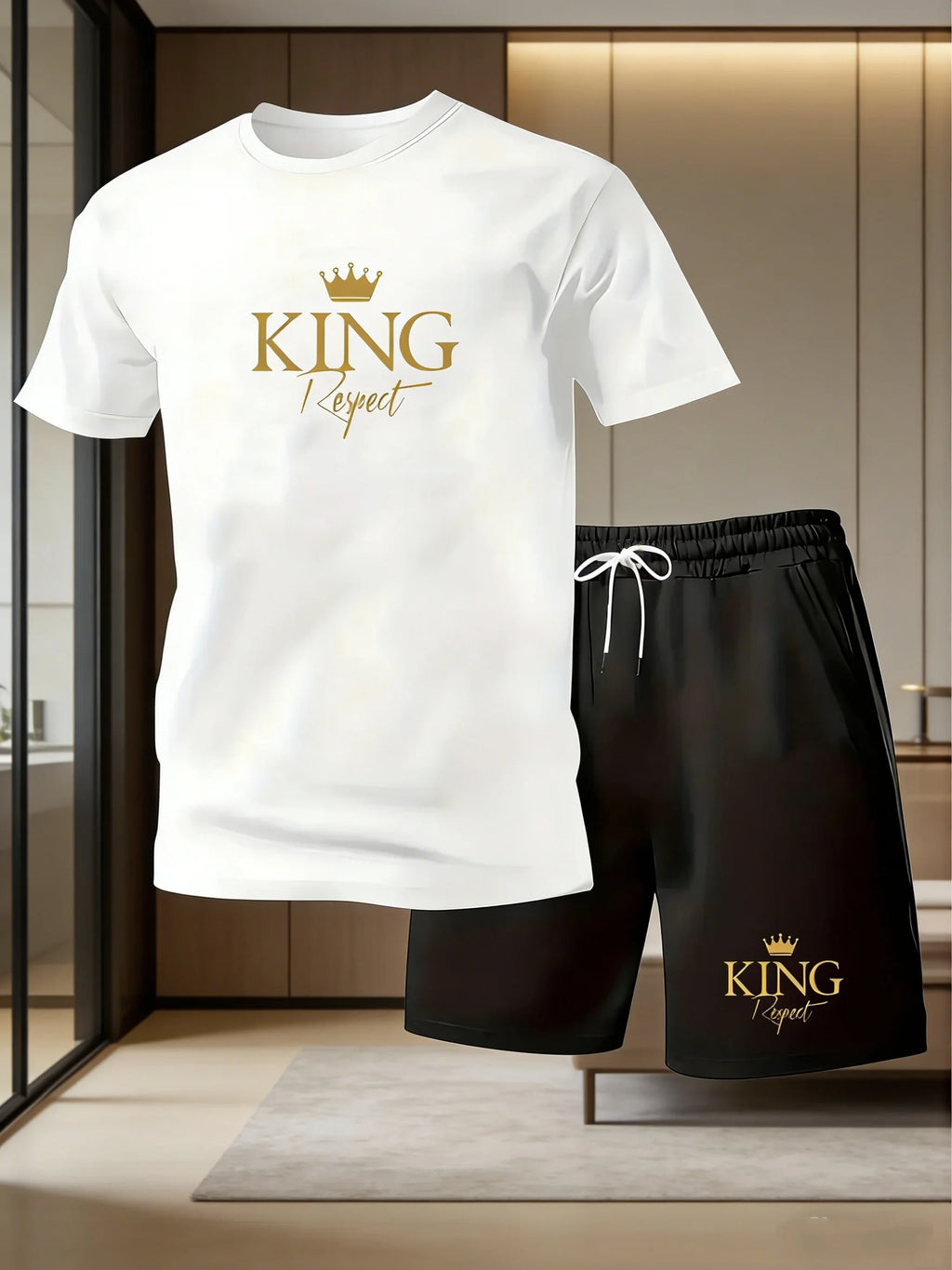Ensemble de vêtements de sport décontractés pour hommes, été, col rond, manches courtes, t-shirt et short, ensemble 2 pièces, t-shirt à manches courtes et short pour hommes Camara Shopping Ensemble de vêtements de sport décontractés pour hommes, été, col rond, manches courtes, t-shirt et short, ensemble 2 pièces, t-shirt à manches courtes et short pour hommes