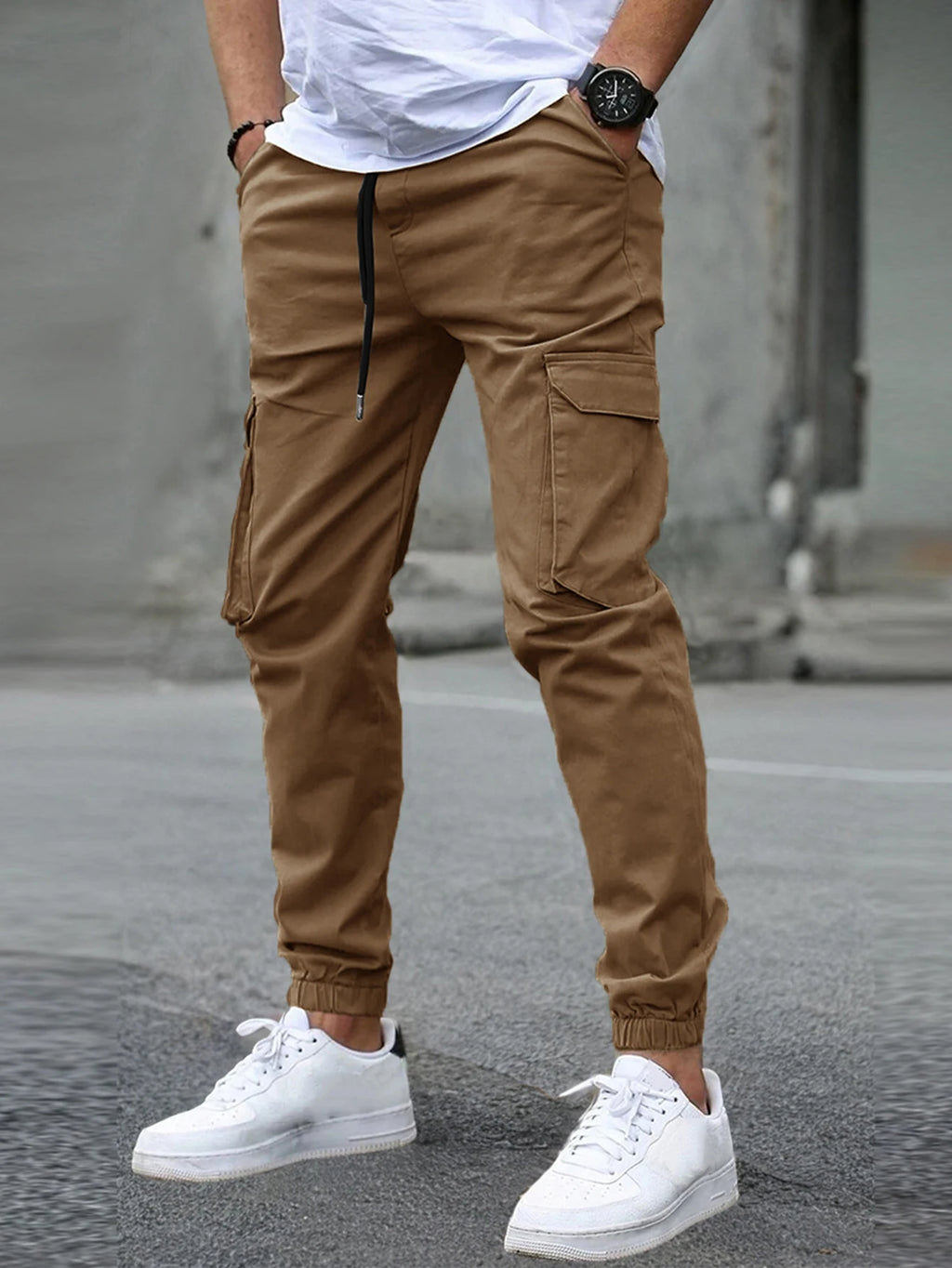 Nouveaux pantalons de travail pour hommes avec plusieurs poches et pantalons à jambes, pantalons d'extérieur décontractés pour hommes Camara Shopping Nouveaux pantalons de travail pour hommes avec plusieurs poches et pantalons à jambes, pantalons d'extérieur décontractés pour hommes
