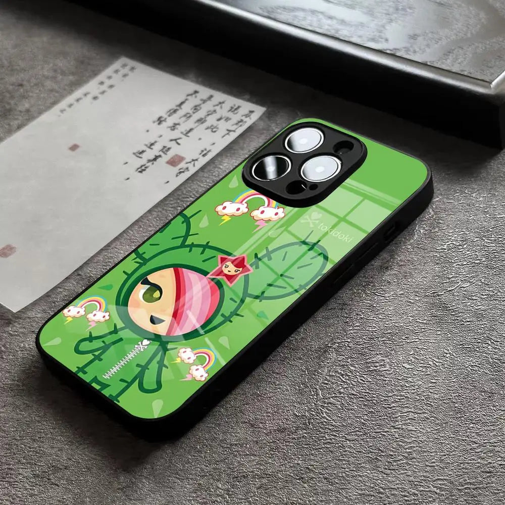 Coque de téléphone Tokidokis du Japon pour iPhone 15 Pro Max 14 Plus 17 Pro Max 12 11 13 X XR XS 16 Plus Air SE, coque en verre