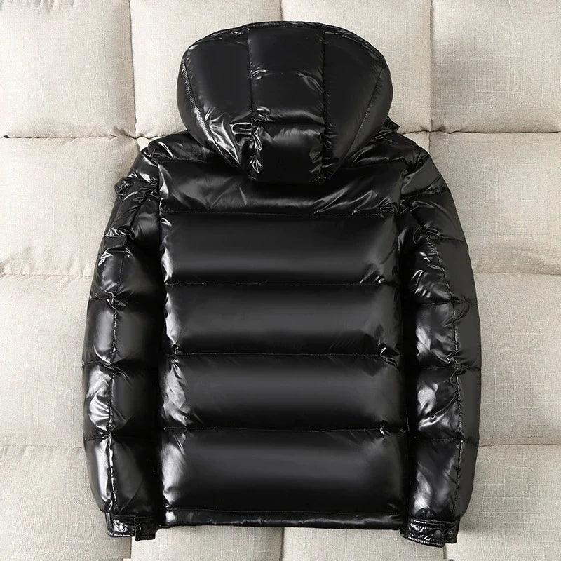 Vestes imperméables pour hommes, Parkas chauds rembourrés en coton, manteaux d'hiver brillants de haute qualité pour Couple, vêtements d'extérieur épais rouges, nouvelle mode 2026 Camara Shopping Vestes imperméables pour hommes, Parkas chauds rembourrés en coton, manteaux d'hiver brillants de haute qualité pour Couple, vêtements d'extérieur épais rouges, nouvelle mode 2026
