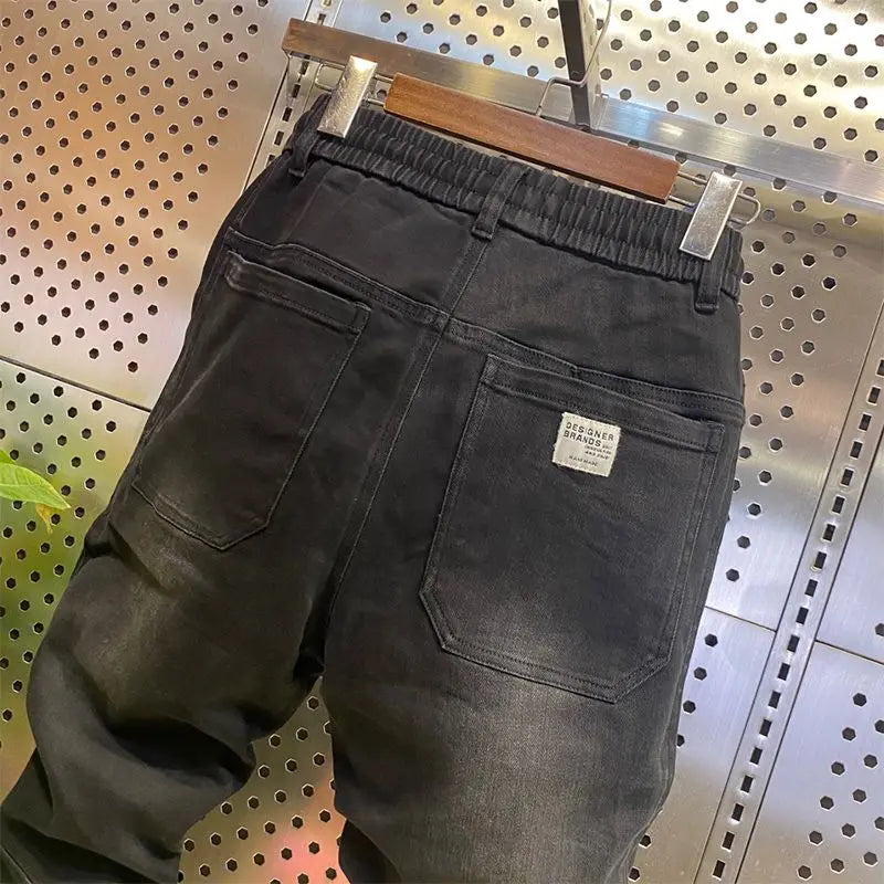 Haute qualité mode confortable luxe concepteur nouveau Baggy luxe Style coréen jean ample pour hommes idéal pour le printemps et l'automne Camara Shopping Haute qualité mode confortable luxe concepteur nouveau Baggy luxe Style coréen jean ample pour hommes idéal pour le printemps et l'automne