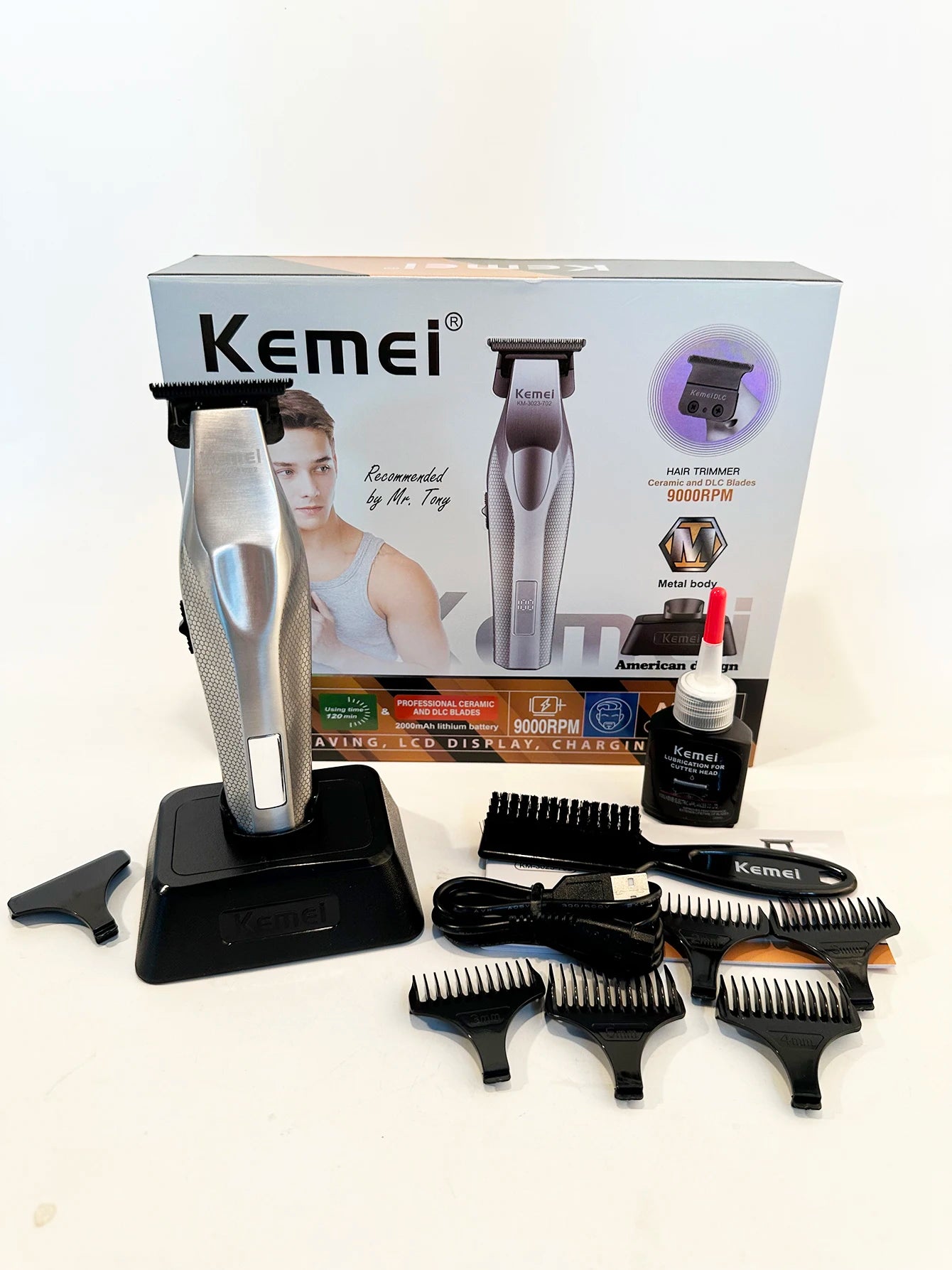 Tondeuse à cheveux Kemei, tondeuse à cheveux professionnelle, machine à couper les cheveux électrique, tondeuse à cheveux rechargeable, tondeuse à cheveux 0 MM pour hommes KM-3023-702 Camara Shopping Tondeuse à cheveux Kemei, tondeuse à cheveux professionnelle, machine à couper les cheveux électrique, tondeuse à cheveux rechargeable, tondeuse à cheveux 0 MM pour hommes KM-3023-702