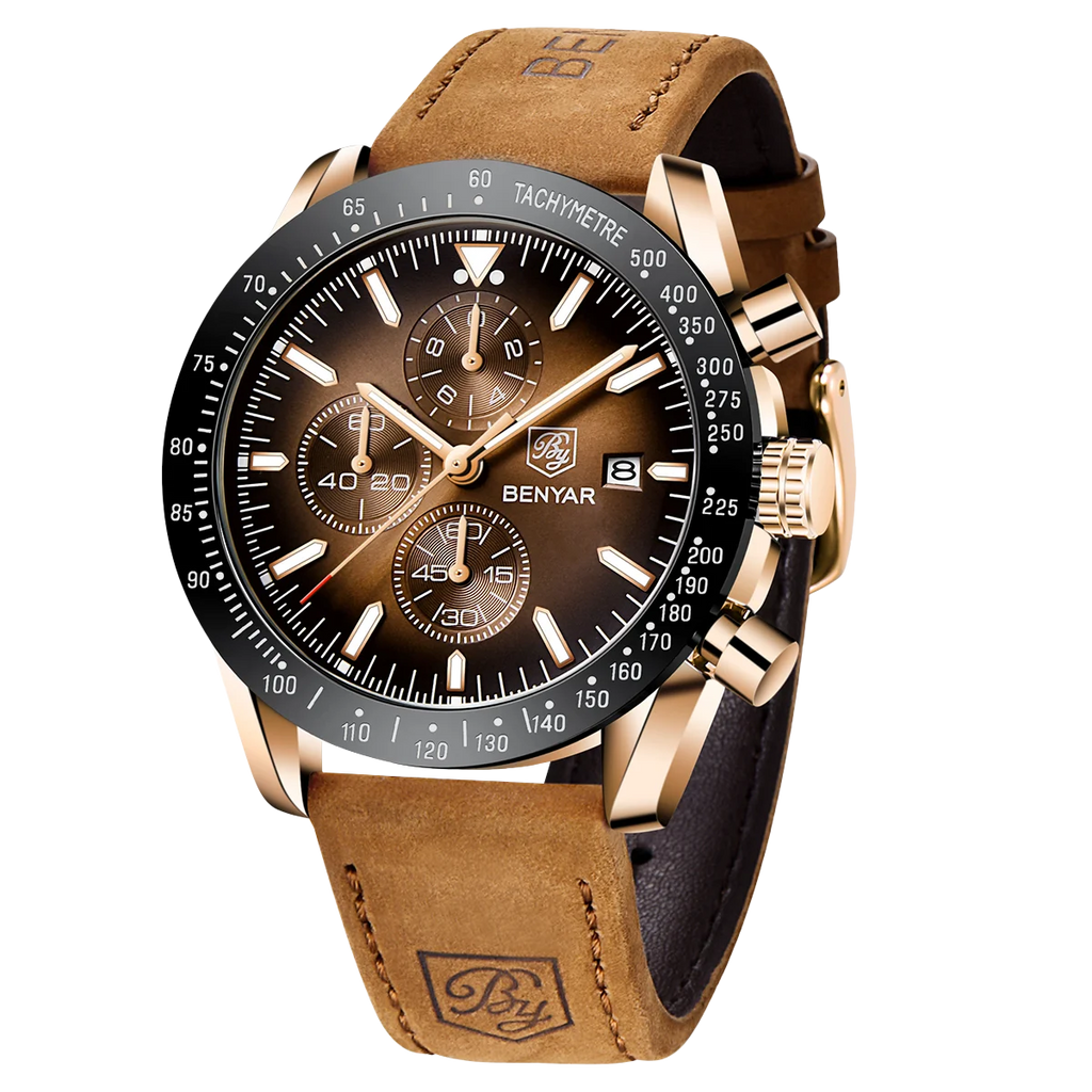 BENYAR Montre sport chronographe analogique homme acier inoxydable quartz précision lumineux date étanche multifonction bracelet chronomètre cadeau business Camara Shopping BENYAR Montre sport chronographe analogique homme acier inoxydable quartz précision lumineux date étanche multifonction bracelet chronomètre cadeau business