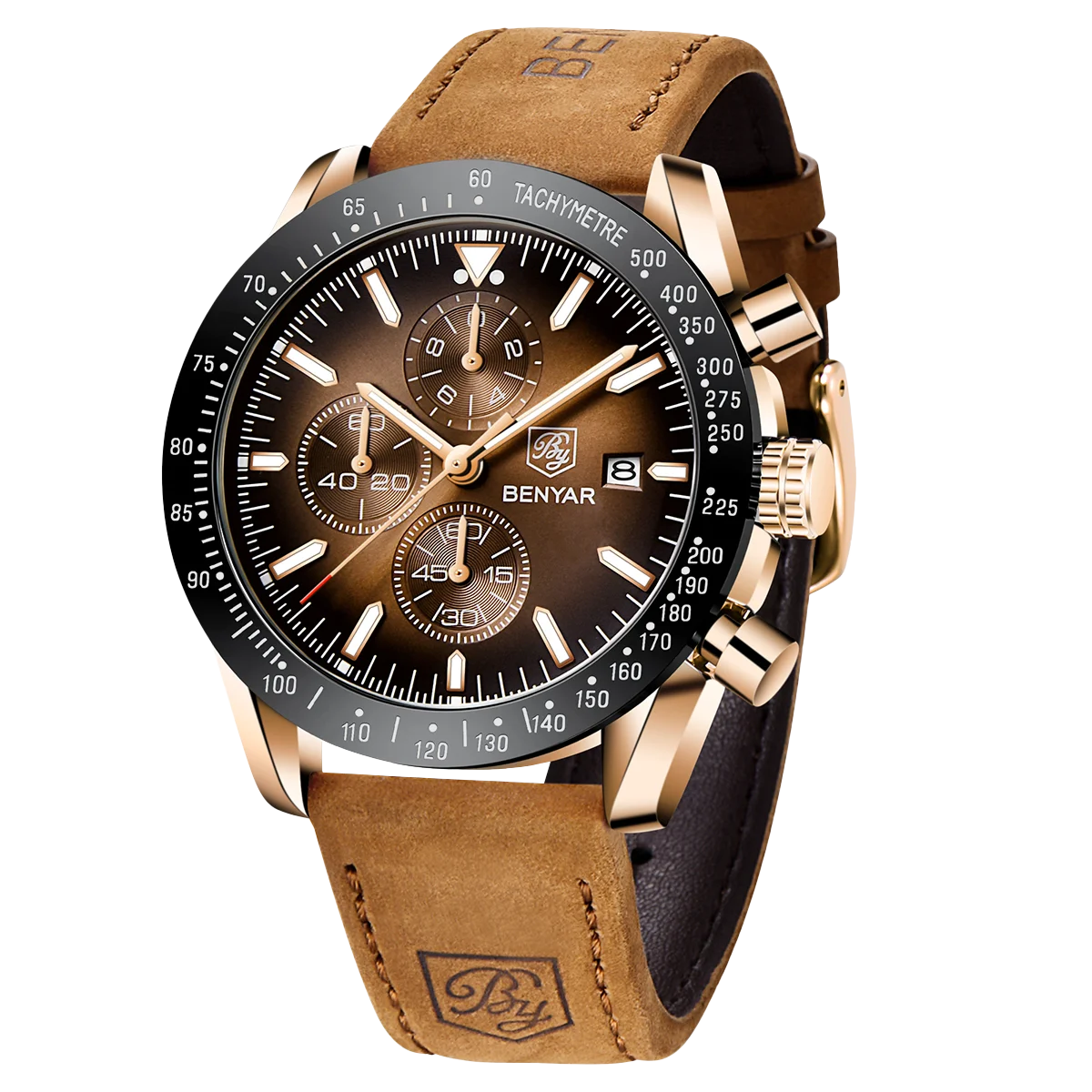 BENYAR Montre sport chronographe analogique homme acier inoxydable quartz précision lumineux date étanche multifonction bracelet chronomètre cadeau business Camara Shopping BENYAR Montre sport chronographe analogique homme acier inoxydable quartz précision lumineux date étanche multifonction bracelet chronomètre cadeau business