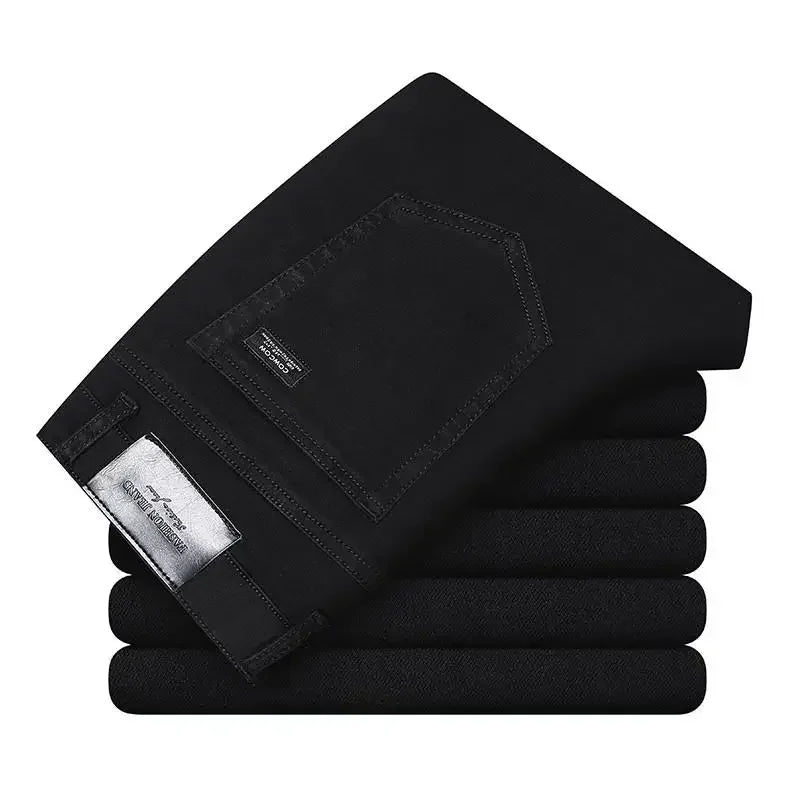 Jean en coton stretch 2026 pour homme, coupe droite, léger, gris, décontracté, printemps-été, neuf Camara Shopping Jean en coton stretch 2026 pour homme, coupe droite, léger, gris, décontracté, printemps-été, neuf