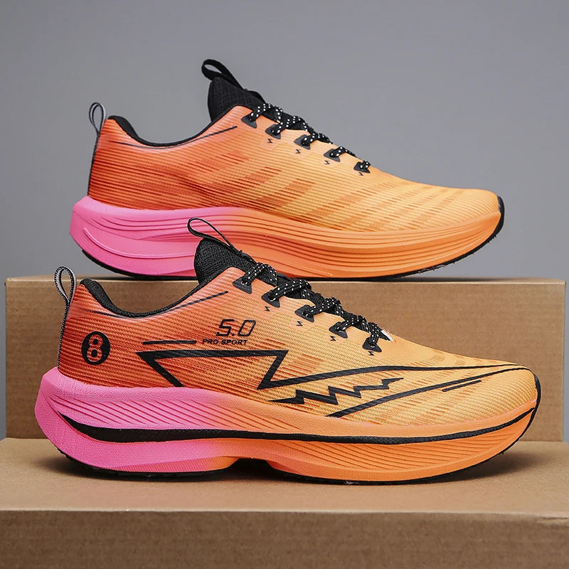 Chaussures de course à plaque de carbone pour hommes, baskets de sport à coussin souple, absorbant les chocs, unisexes, légères, antidérapantes, chaussures d'entraînement Camara Shopping Chaussures de course à plaque de carbone pour hommes, baskets de sport à coussin souple, absorbant les chocs, unisexes, légères, antidérapantes, chaussures d'entraînement