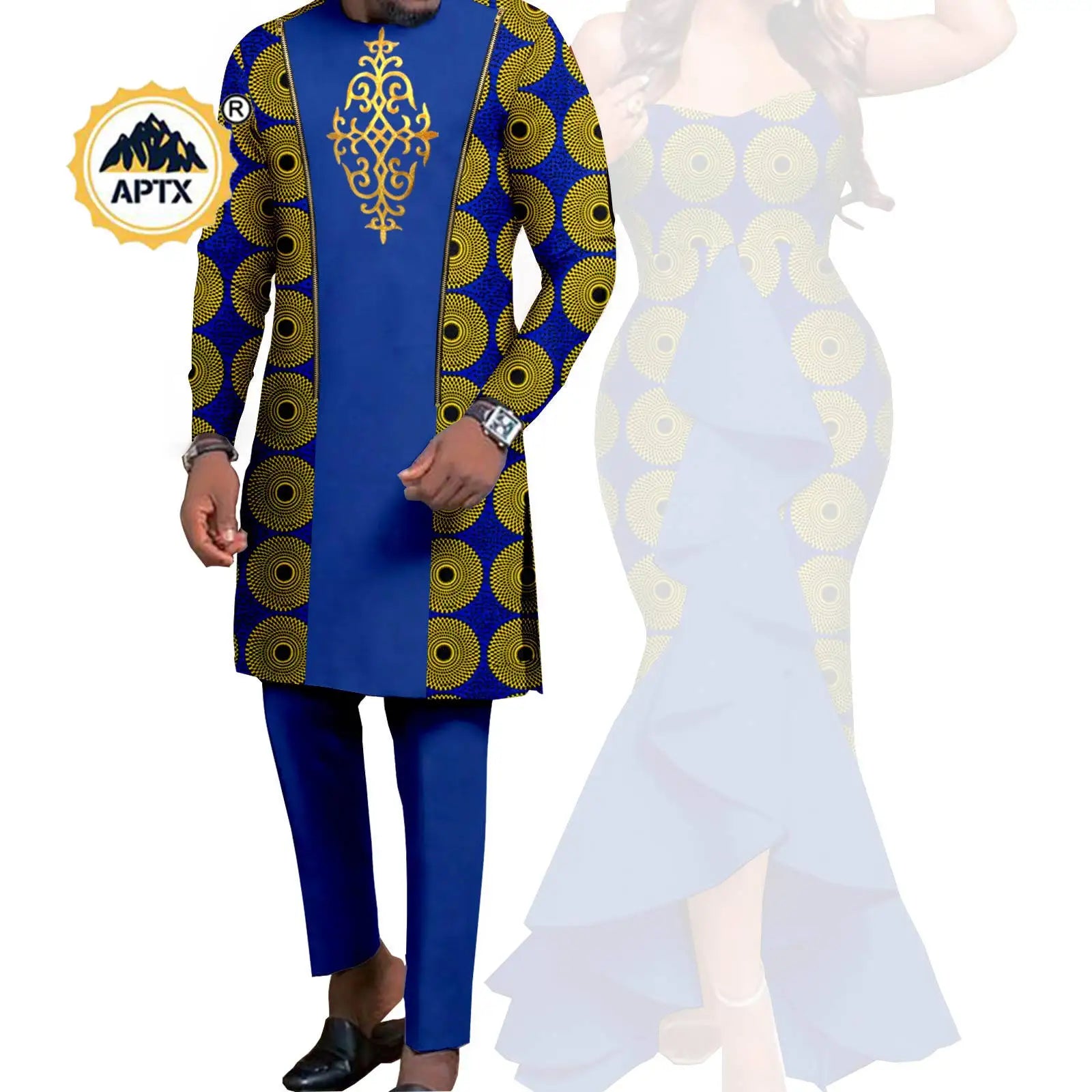 Dashiki – robes sirène pour femmes africaines, tenues assorties pour hommes, ensembles de pantalons Bazin Riche, vêtements de Couple africains pour mariage Y22C080 Camara Shopping Dashiki – robes sirène pour femmes africaines, tenues assorties pour hommes, ensembles de pantalons Bazin Riche, vêtements de Couple africains pour mariage Y22C080