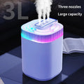 Humidificateur d'air ultrasonique 3L, humidificateur à brume fraîche avec veilleuse et trois buses, humidificateur aromatique USB silencieux pour la maison Camara Shopping Humidificateur d'air ultrasonique 3L, humidificateur à brume fraîche avec veilleuse et trois buses, humidificateur aromatique USB silencieux pour la maison