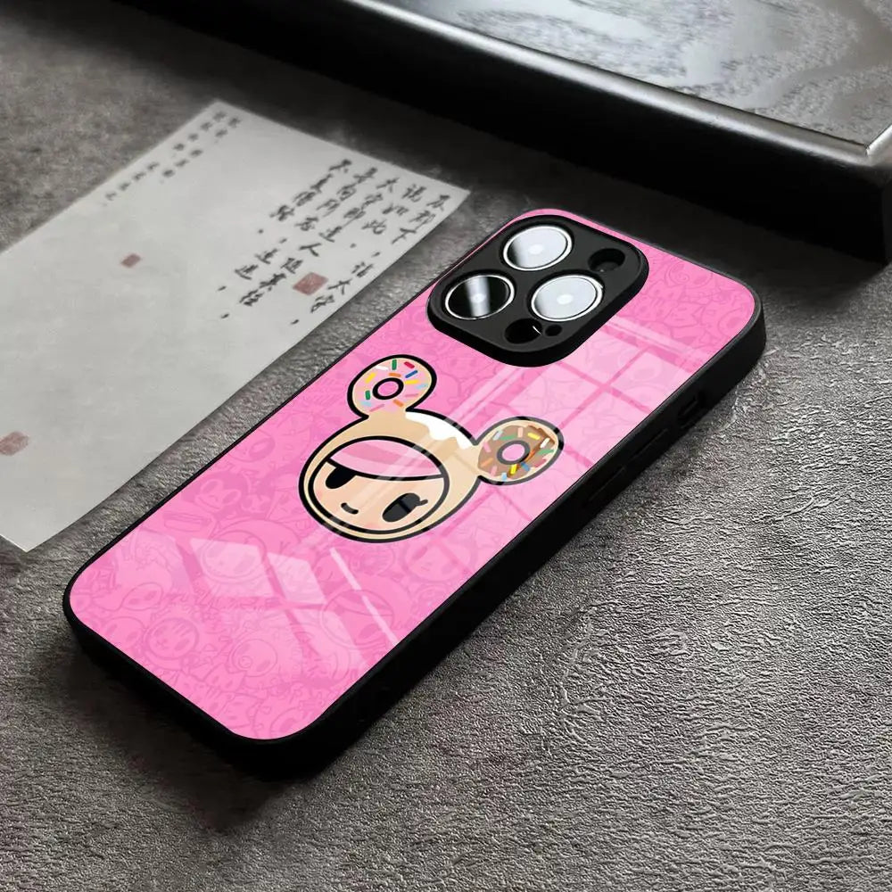 Coque de téléphone Tokidokis du Japon pour iPhone 15 Pro Max 14 Plus 17 Pro Max 12 11 13 X XR XS 16 Plus Air SE, coque en verre