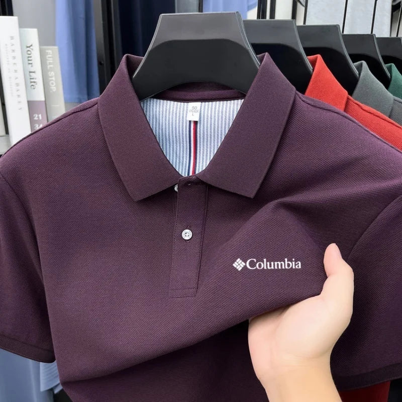 Polo homme 100 % coton pur, marque haut de gamme 2026, manches courtes, mode été, logo brodé, haut de golf, t-shirt décontracté Camara Shopping Polo homme 100 % coton pur, marque haut de gamme 2026, manches courtes, mode été, logo brodé, haut de golf, t-shirt décontracté