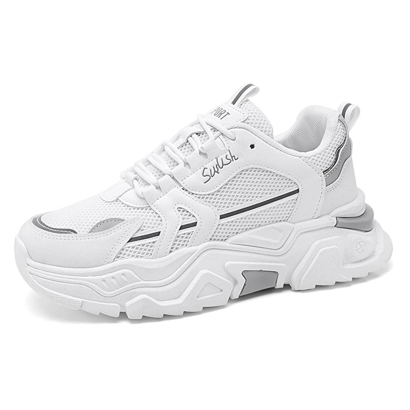 Chaussures de sport décontractées pour hommes, à semelle épaisse, en maille respirante, pour toutes les saisons, confortables pour la course en extérieur, semelle souple Camara Shopping Chaussures de sport décontractées pour hommes, à semelle épaisse, en maille respirante, pour toutes les saisons, confortables pour la course en extérieur, semelle souple