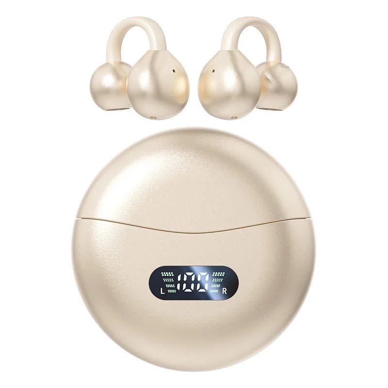 Écouteurs sans fil Lenovo Open Ear Clip Bluetooth 5.4 avec suppression du bruit, microphone et affichage LED pour Xiaomi Huawei - Camara ShoppingÉcouteurs sans fil Lenovo Open Ear Clip Bluetooth 5.4 avec suppression du bruit, microphone et affichage LED pour Xiaomi Huawei