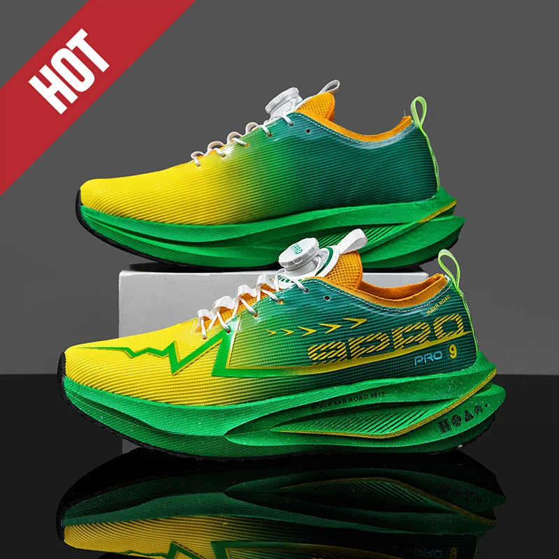 Chaussures de course à pied avec plaque en carbone pour marathon, respirantes, légères, confortables, pour hommes et femmes, baskets athlétiques décontractées Camara Shopping Chaussures de course à pied avec plaque en carbone pour marathon, respirantes, légères, confortables, pour hommes et femmes, baskets athlétiques décontractées
