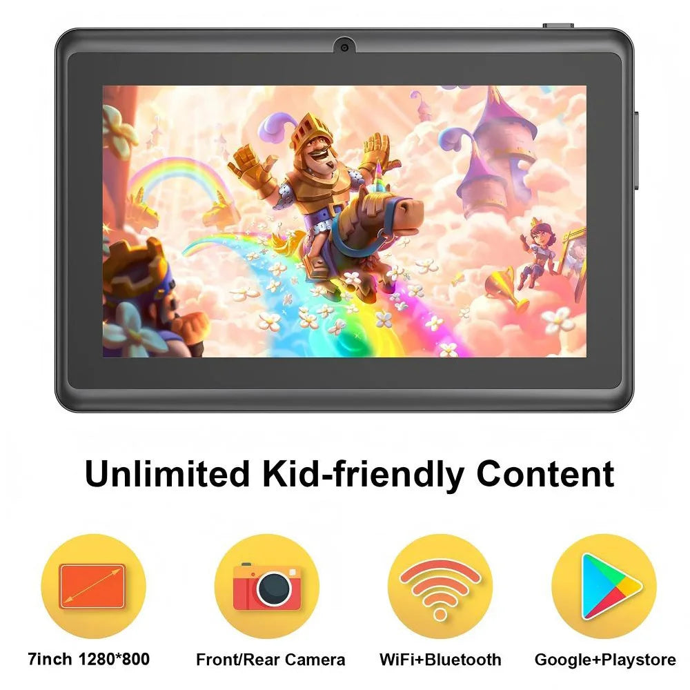 Tablette PC 7 pouces, 4 Go de RAM, 32 Go de ROM, Android 13, processeur quadricœur, écran HD IPS, double caméra, Wi-Fi, avec étui de protection Camara Shopping Tablette PC 7 pouces, 4 Go de RAM, 32 Go de ROM, Android 13, processeur quadricœur, écran HD IPS, double caméra, Wi-Fi, avec étui de protection