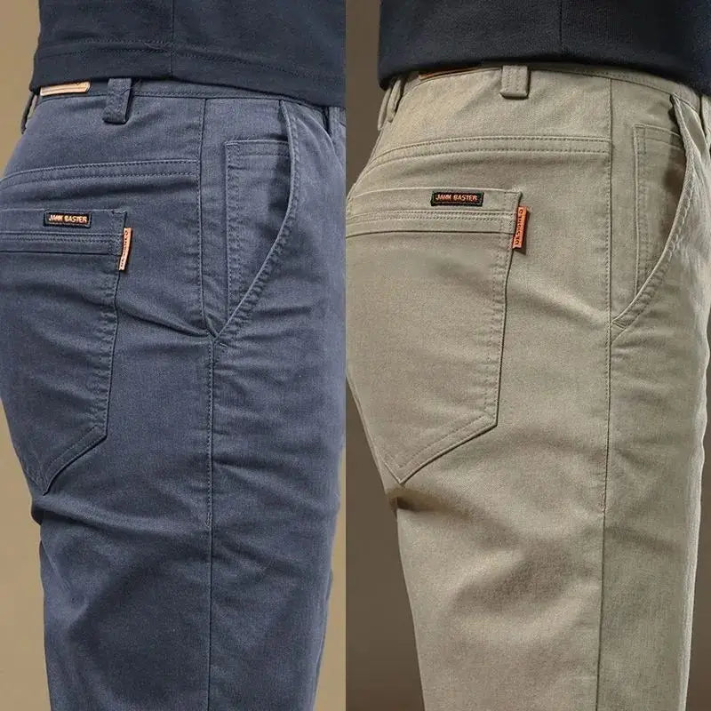 Pantalon décontracté homme été 2026 en coton fin, tendance, polyvalent, élastique, léger, pour le travail ou formel, coupe slim droite Camara Shopping Pantalon décontracté homme été 2026 en coton fin, tendance, polyvalent, élastique, léger, pour le travail ou formel, coupe slim droite