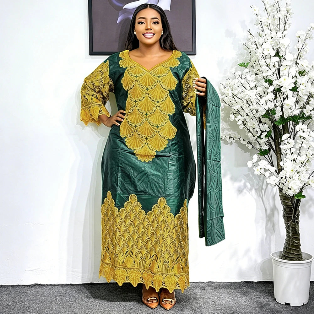 Robes longues de soirée africaines grande taille pour femmes 2026 – Nouvelle collection de robes de luxe brodées Bazin, tenues élégantes pour mariages musulmans et soirées Camara Shopping Robes longues de soirée africaines grande taille pour femmes 2026 – Nouvelle collection de robes de luxe brodées Bazin, tenues élégantes pour mariages musulmans et soirées