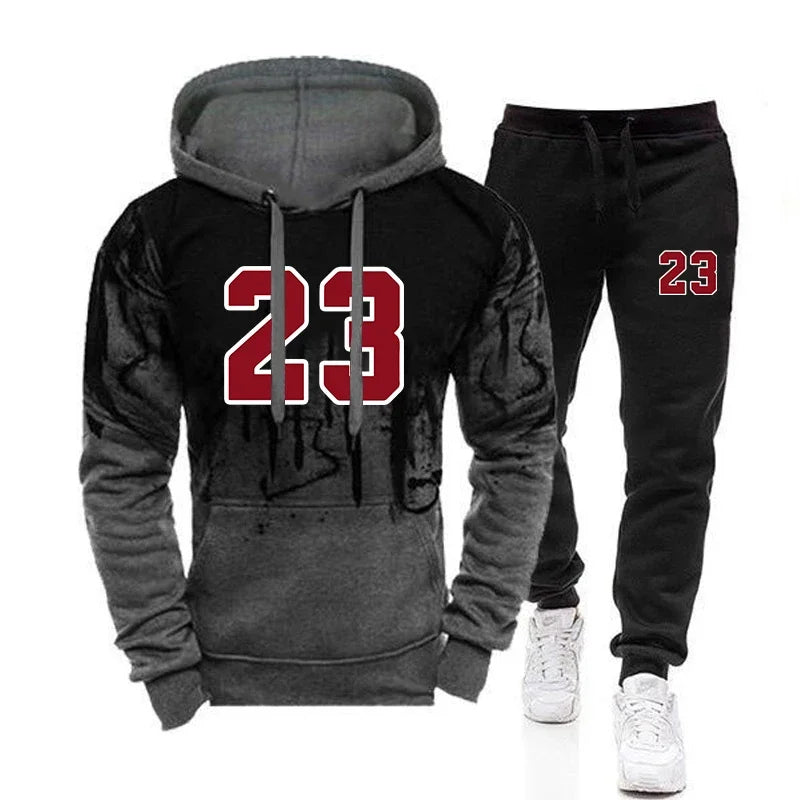 Sweat-shirt à capuche décontracté pour hommes, haut à la mode, confortable, automne hiver, tenue quotidienne, pantalons de survêtement de sport, vêtements pour hommes Camara Shopping Sweat-shirt à capuche décontracté pour hommes, haut à la mode, confortable, automne hiver, tenue quotidienne, pantalons de survêtement de sport, vêtements pour hommes