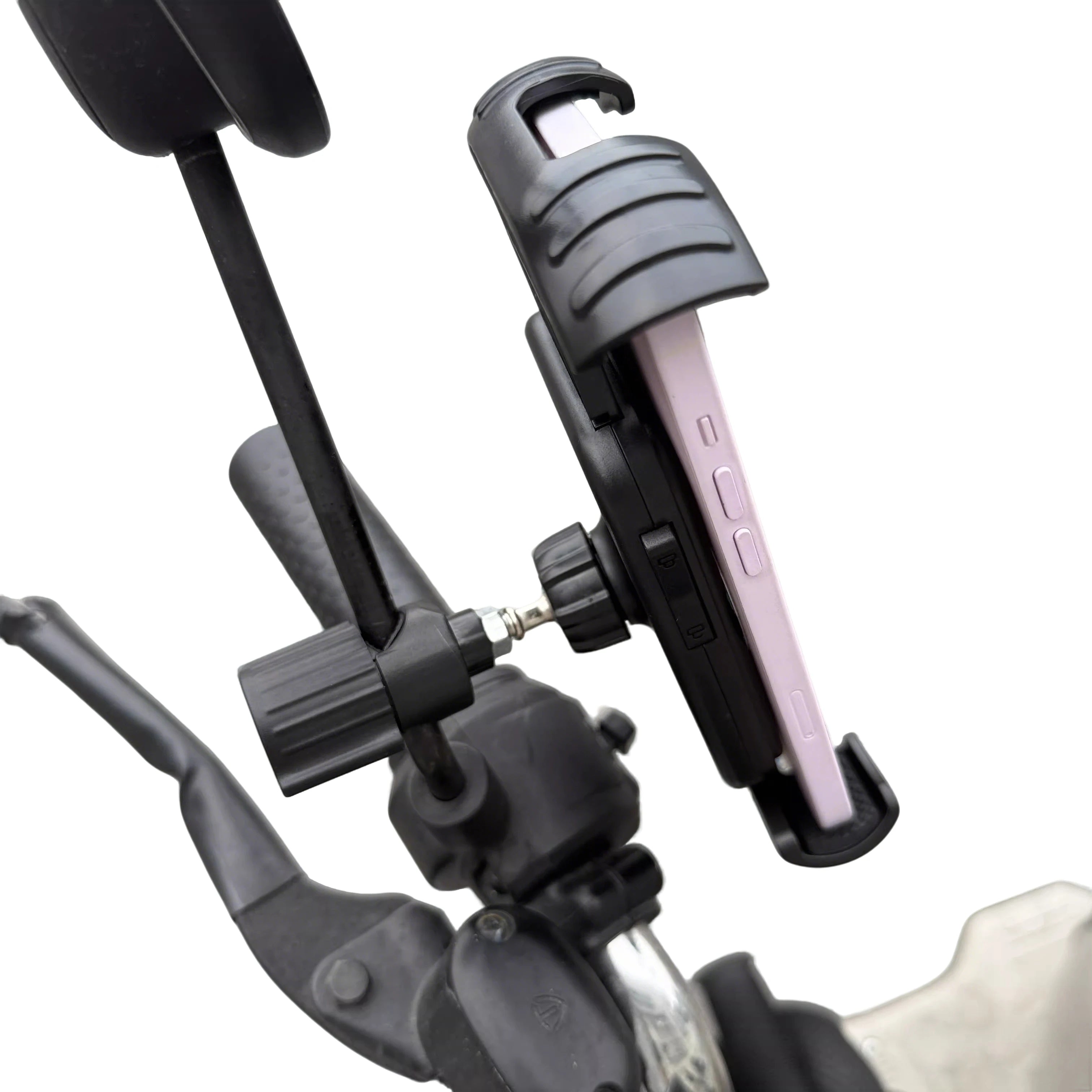 Bicycle Phone Clip Rearview Mirror Motorcycle Holder Rotating Knob Locking Mechanism Stability Enhancement Riding NavigationTool Camara Shopping Bicycle Phone Clip Rearview Mirror Motorcycle Holder Rotating Knob Locking Mechanism Stability Enhancement Riding NavigationTool