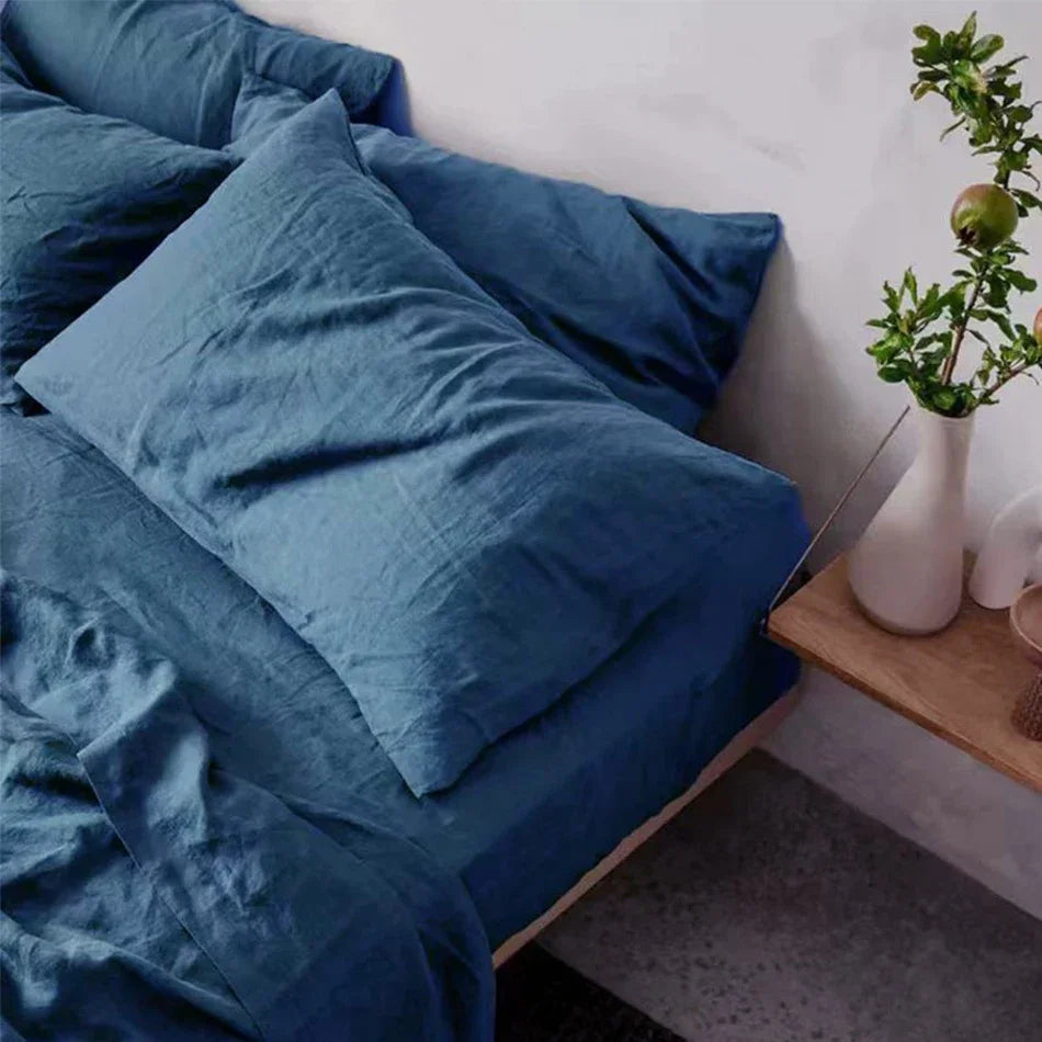 Taie d'oreiller en lin naturel français, 2 pièces, enveloppe douce et confortable, décoration de maison, couverture d'oreiller de chambre à coucher, toutes saisons Camara Shopping Taie d'oreiller en lin naturel français, 2 pièces, enveloppe douce et confortable, décoration de maison, couverture d'oreiller de chambre à coucher, toutes saisons