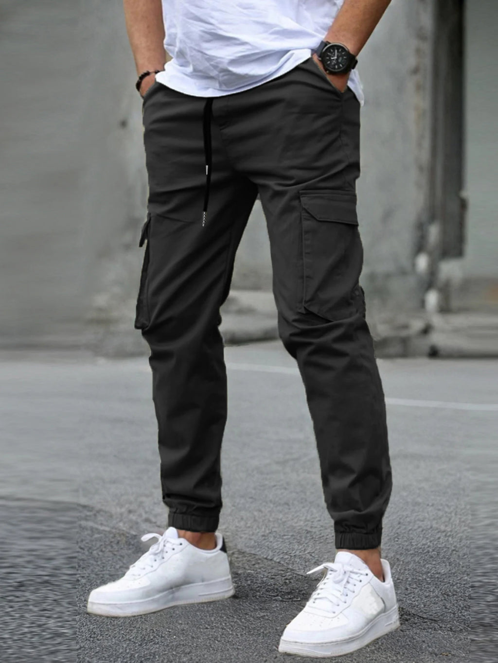 Nouveaux pantalons de travail pour hommes avec plusieurs poches et pantalons à jambes, pantalons d'extérieur décontractés pour hommes Camara Shopping Nouveaux pantalons de travail pour hommes avec plusieurs poches et pantalons à jambes, pantalons d'extérieur décontractés pour hommes