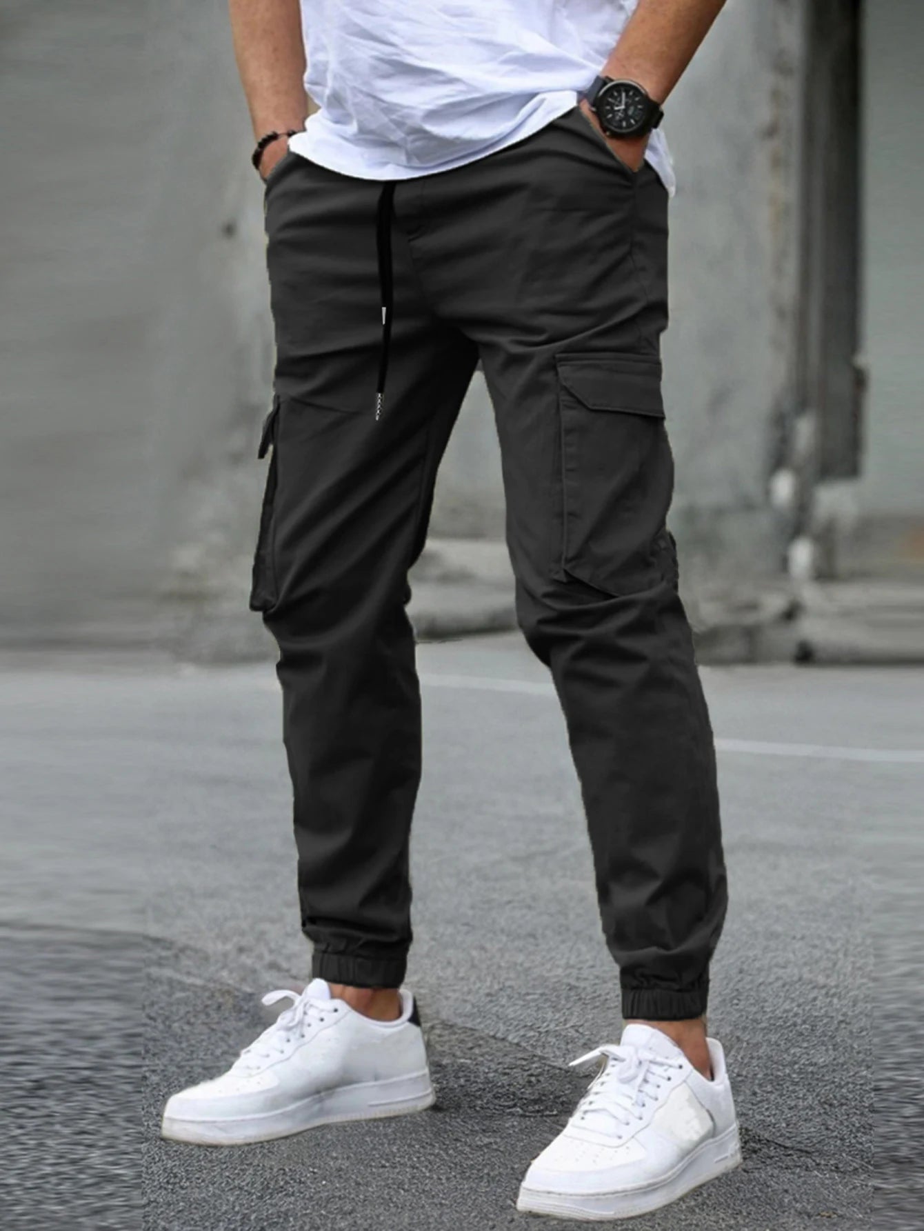 Nouveaux pantalons de travail pour hommes avec plusieurs poches et pantalons à jambes, pantalons d'extérieur décontractés pour hommes Camara Shopping Nouveaux pantalons de travail pour hommes avec plusieurs poches et pantalons à jambes, pantalons d'extérieur décontractés pour hommes