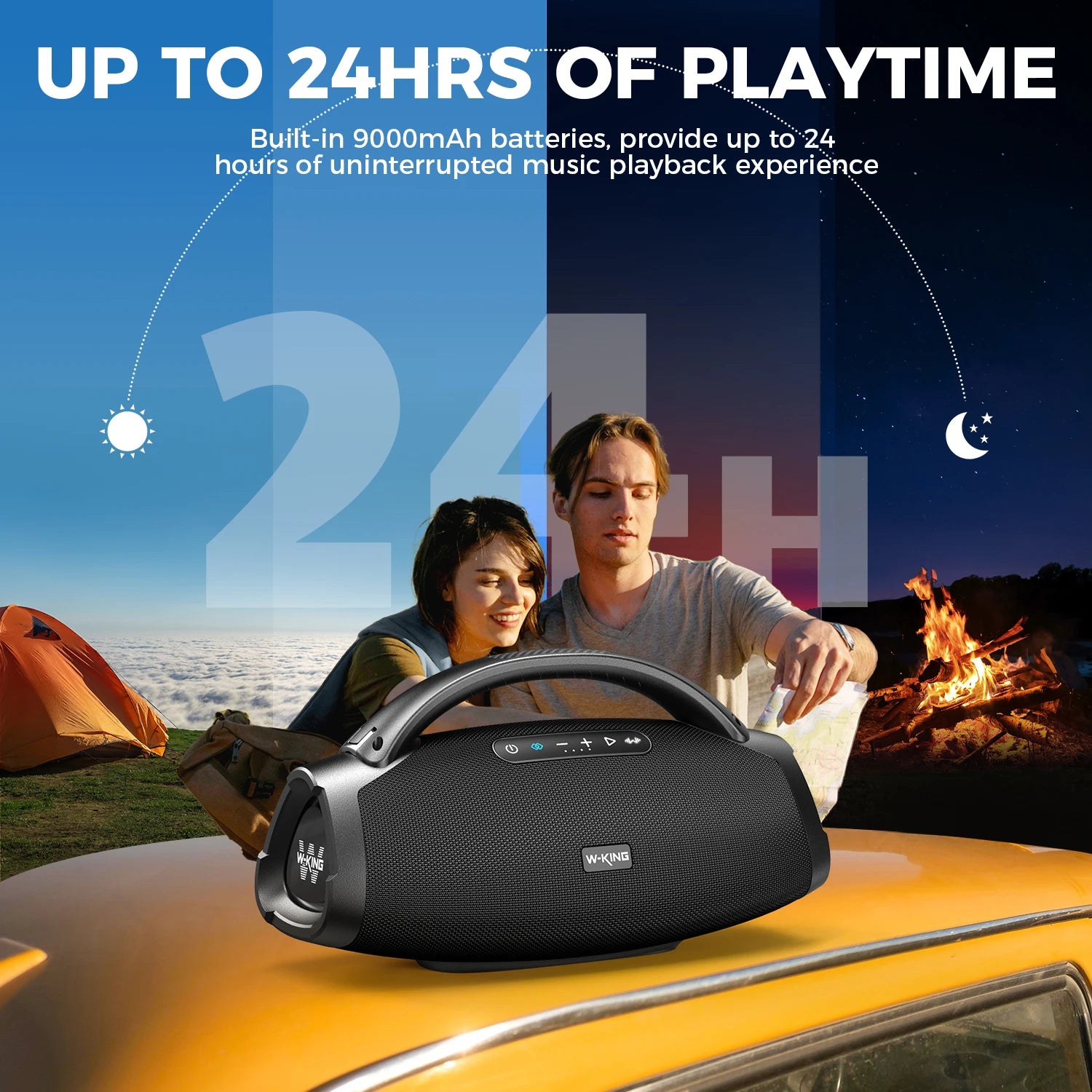 Enceintes Bluetooth portables W-KING X20 200W RMS, Boombox de fête avec basses puissantes, enceinte étanche IPX7, grande enceinte extérieure puissante Camara Shopping Enceintes Bluetooth portables W-KING X20 200W RMS, Boombox de fête avec basses puissantes, enceinte étanche IPX7, grande enceinte extérieure puissante