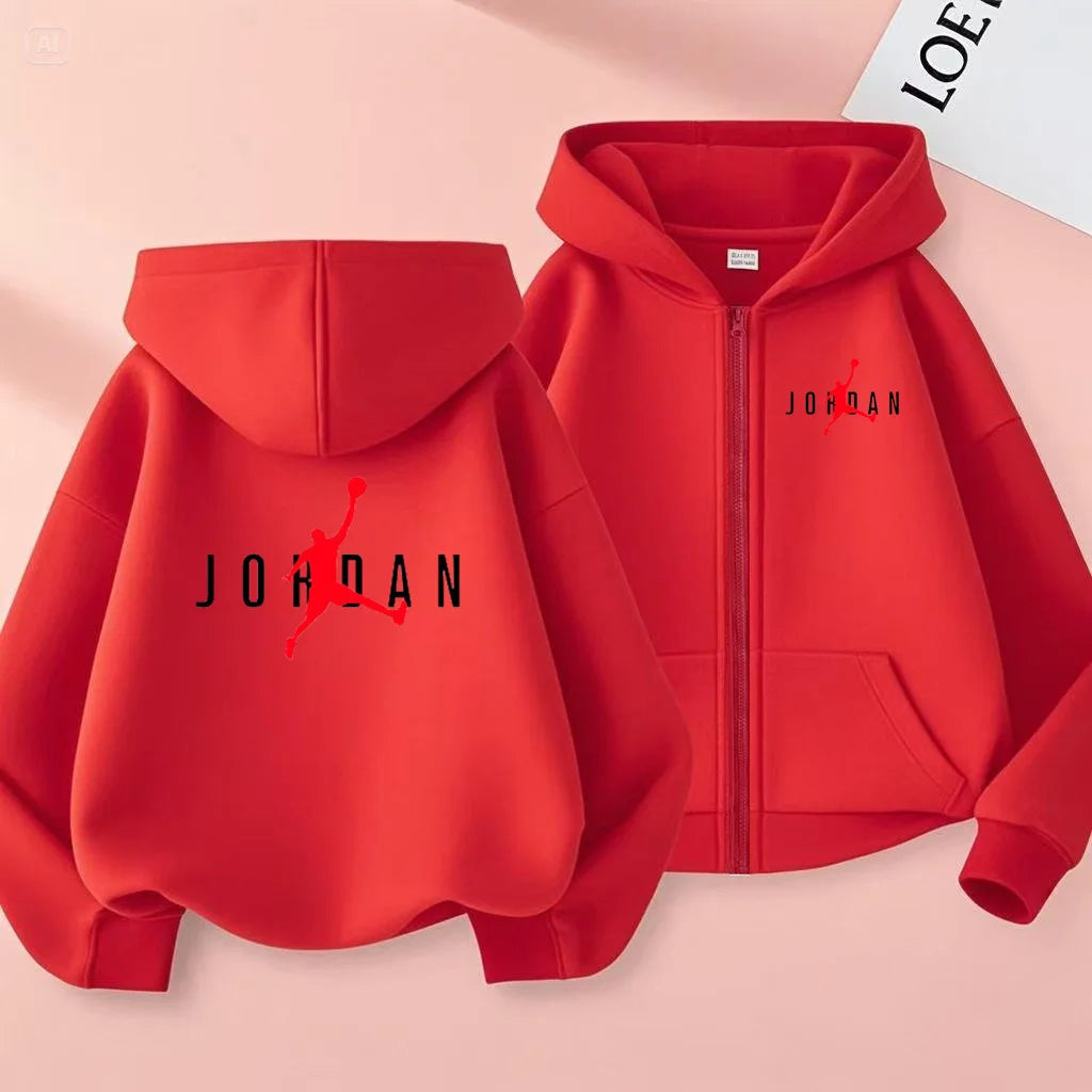 Vêtements de sport pour enfants, vestes de sport amples, garçons et filles âgés de 3 à 12 ans, vêtements de sport et sweats à capuche à fermeture éclair pour adolescents