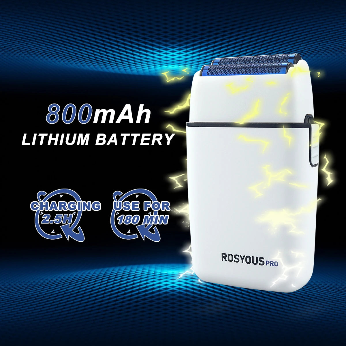 ROSYOUS RS620 Double feuille bleu couteau hypoallergénique Net 10000 tr/min USB sans fil professionnel barbier rasoir Machine de coupe de cheveux Camara Shopping ROSYOUS RS620 Double feuille bleu couteau hypoallergénique Net 10000 tr/min USB sans fil professionnel barbier rasoir Machine de coupe de cheveux