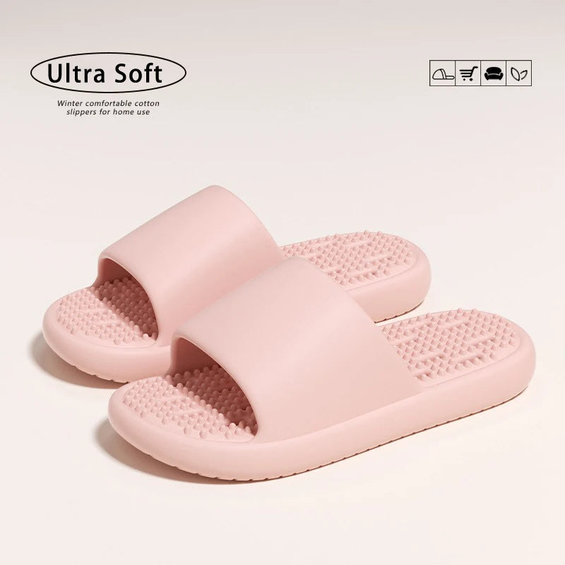 Claquettes de massage unisexes avec trous, semelle épaisse et souple, antidérapantes, séchage rapide, pour la douche, usage intérieur, maison, salle de bain Camara Shopping Claquettes de massage unisexes avec trous, semelle épaisse et souple, antidérapantes, séchage rapide, pour la douche, usage intérieur, maison, salle de bain