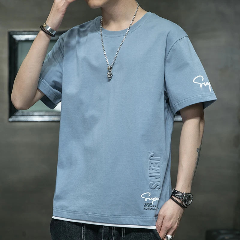 T-shirt en coton pour homme, noir, taille 4XL, t-shirts pour homme, vêtements décontractés d'été, imprimé lettres tendance, t-shirts pour homme, vêtements masculins Camara Shopping T-shirt en coton pour homme, noir, taille 4XL, t-shirts pour homme, vêtements décontractés d'été, imprimé lettres tendance, t-shirts pour homme, vêtements masculins