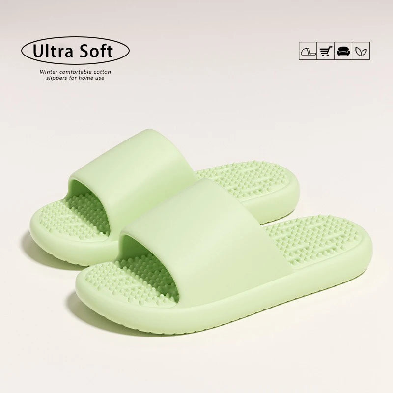 Claquettes de massage unisexes avec trous, semelle épaisse et souple, antidérapantes, séchage rapide, pour la douche, usage intérieur, maison, salle de bain Camara Shopping Claquettes de massage unisexes avec trous, semelle épaisse et souple, antidérapantes, séchage rapide, pour la douche, usage intérieur, maison, salle de bain