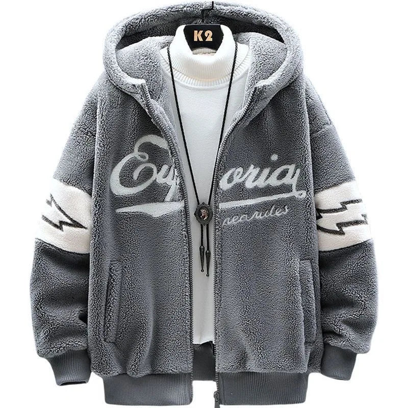 2024 Automne/Hiver Nouvelle Mode Imprimé et Sourire optique Chaud À Capuche Manteau Hommes Casual At Grande Taille Haute Qualité Manteau M-3XL Camara Shopping 2024 Automne/Hiver Nouvelle Mode Imprimé et Sourire optique Chaud À Capuche Manteau Hommes Casual At Grande Taille Haute Qualité Manteau M-3XL