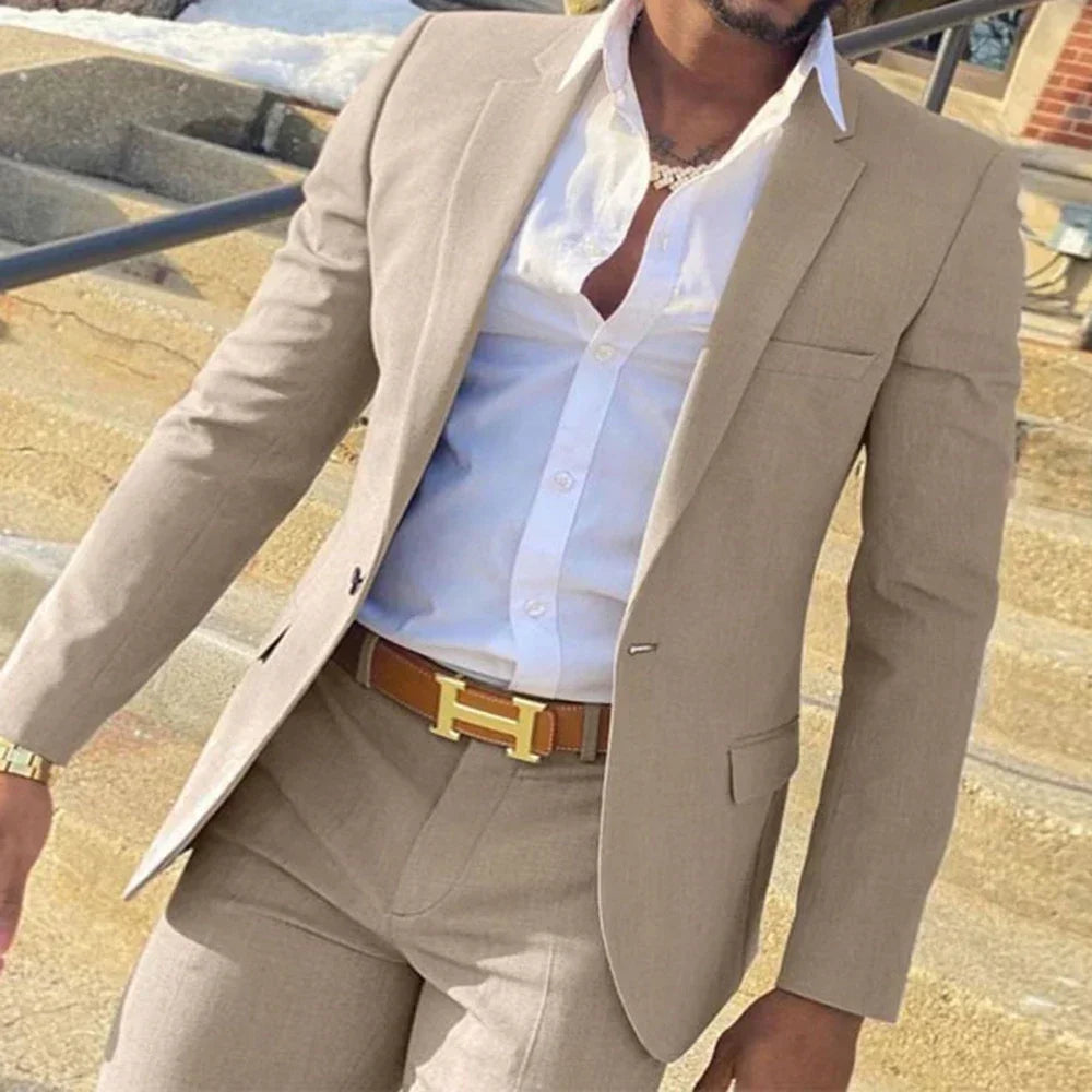 Costume formel Slim Fit pour hommes, ensemble 3 pièces avec revers cranté, gilet et pantalon pour mariage, affaires, costumes de smoking de plage d'été pour hommes Camara Shopping Costume formel Slim Fit pour hommes, ensemble 3 pièces avec revers cranté, gilet et pantalon pour mariage, affaires, costumes de smoking de plage d'été pour hommes
